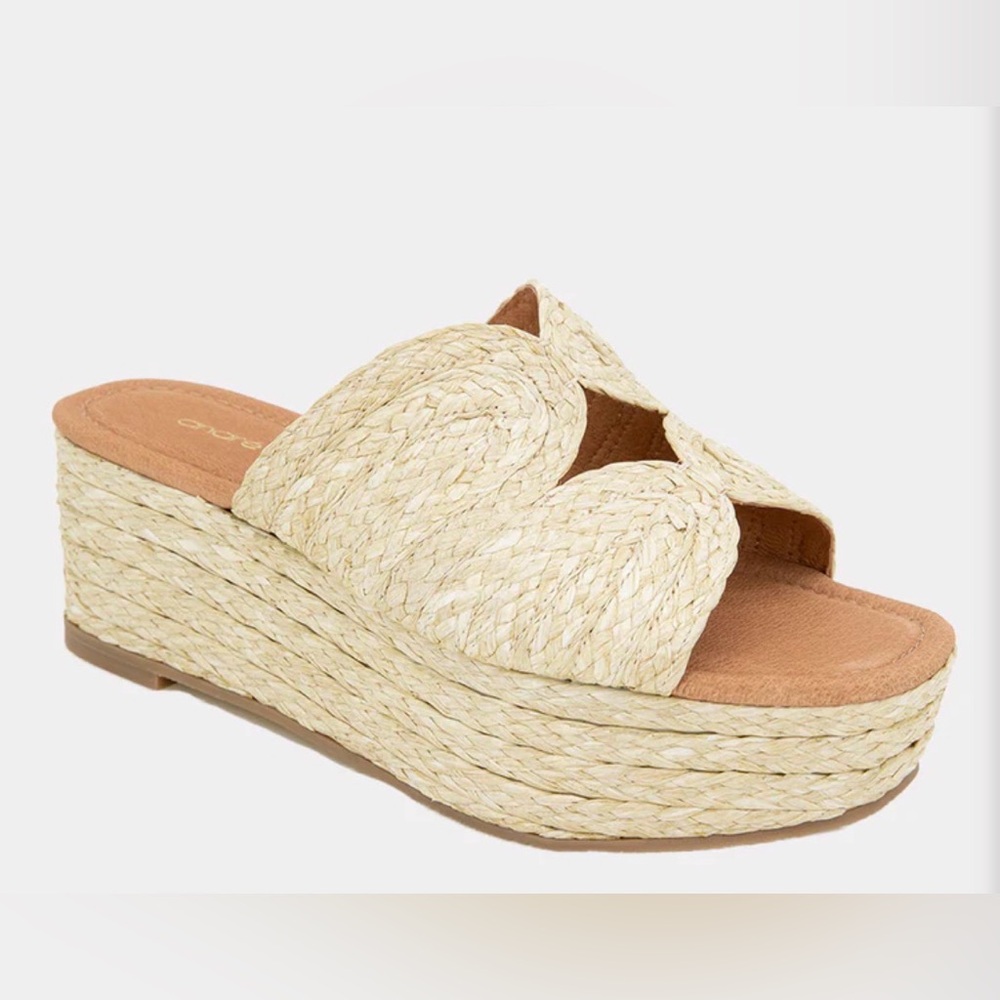 Andre Assous SERENE RAFFIA ESPADRILLE WEDGE